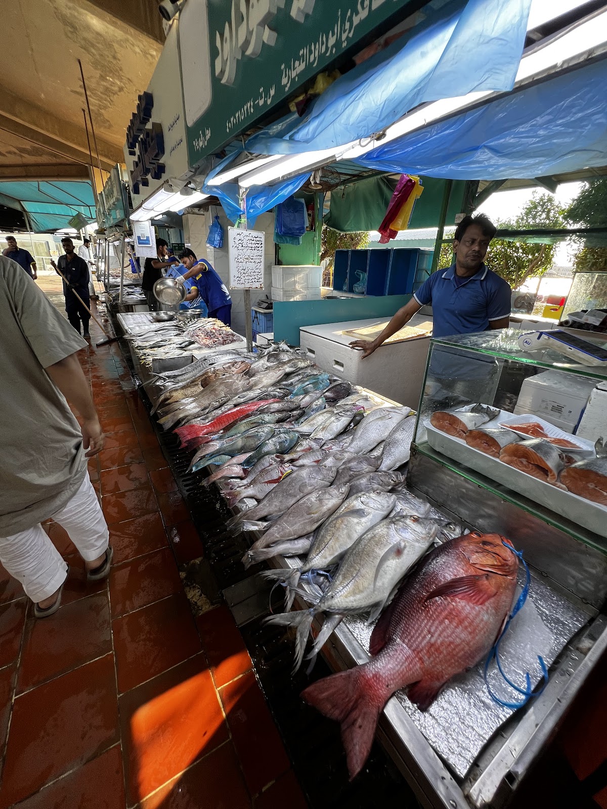 Fish market harbour detail